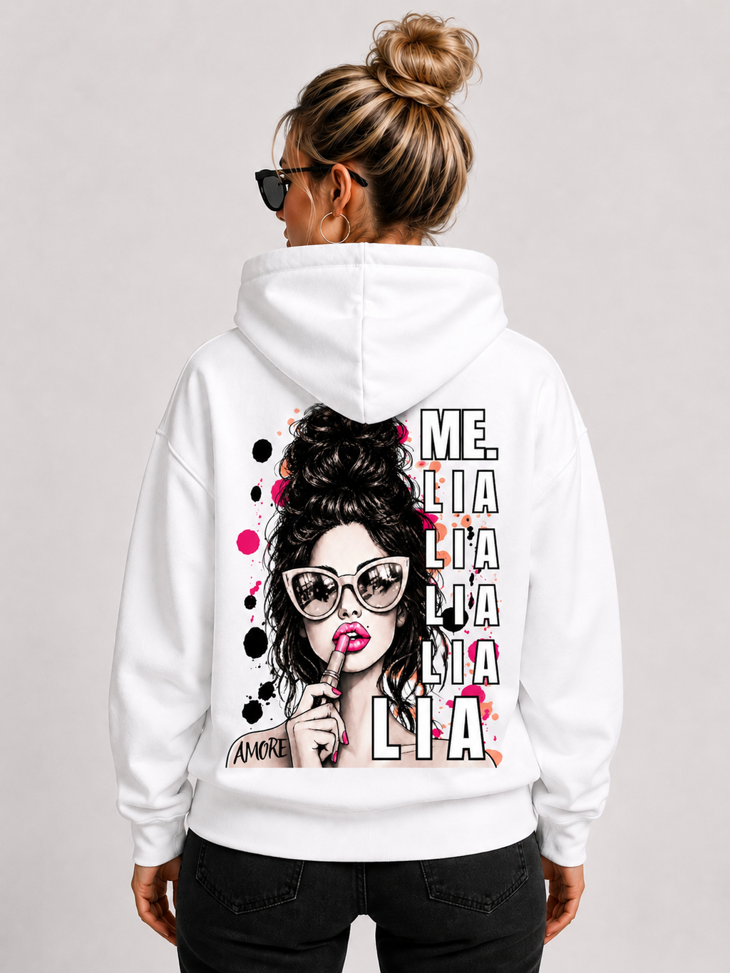 #555 Hoodie Jacke | unisex |Amore