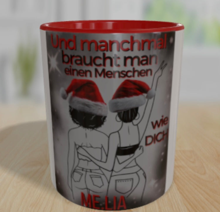 Panormatasse rot  #13 Lieblingsmensch Christmas EDITION