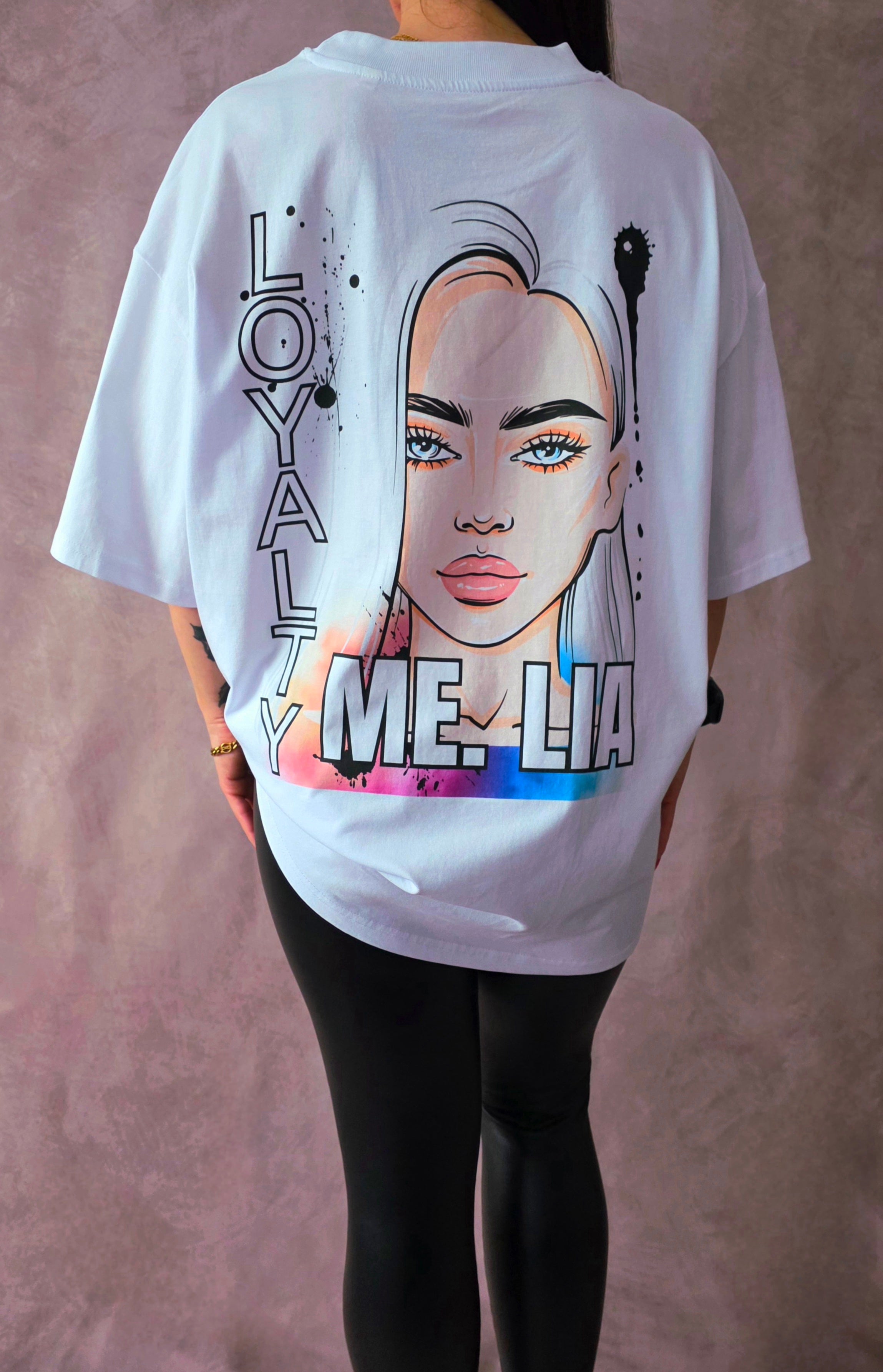 #08 T-Shirt-Kleid Oversize Fit |loyaltyWOMANblack