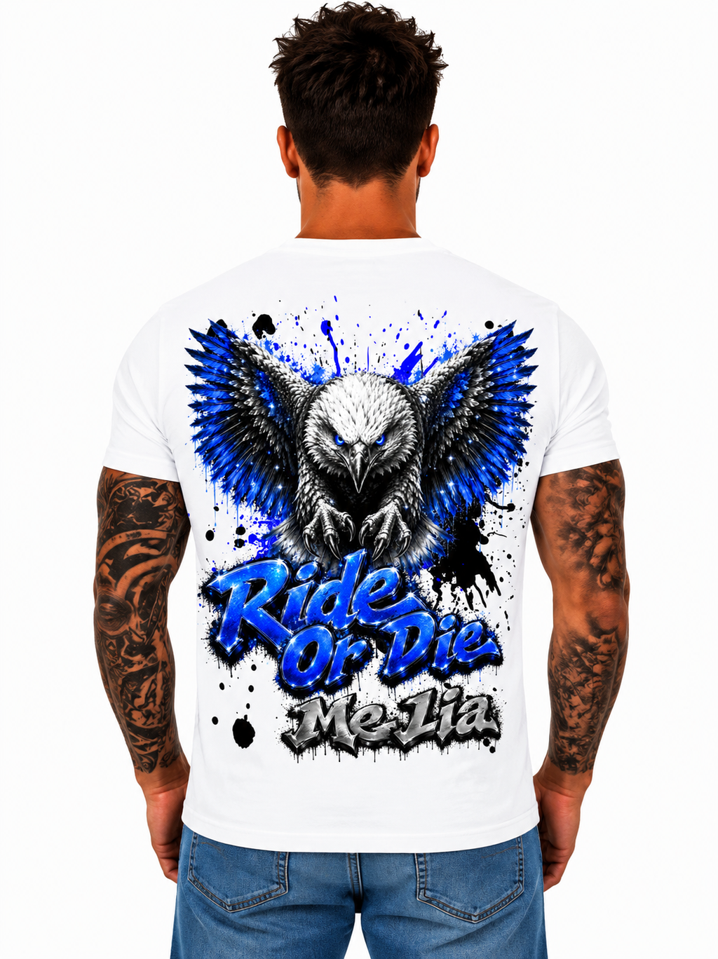 #V17 T-Shirt | V-Ausschnitt Männer Relaxed Fit | RideOrDie