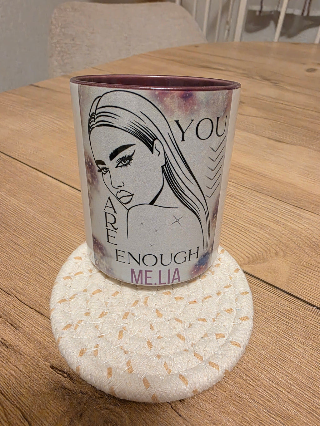 Panoramatasse violett #08 enough