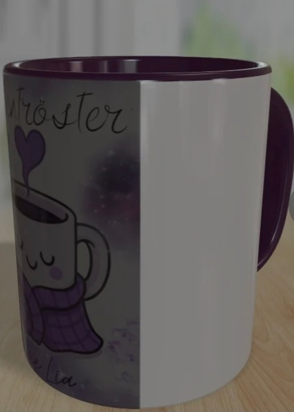 Panormatasse violett #10 Seelentröster