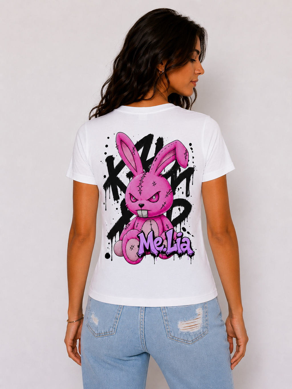 #14 T-Shirt Woman Comfort Fit |Urbanrabbit pink