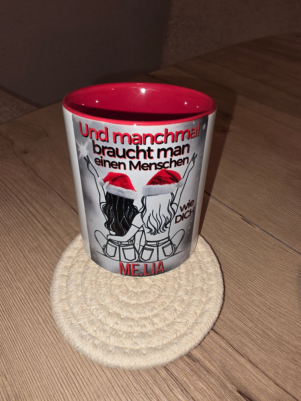 Panormatasse rot  #13 Lieblingsmensch Christmas EDITION