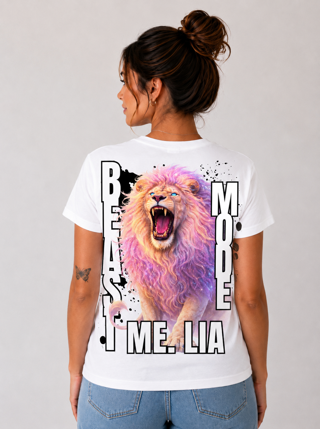 #V116 T-Shirt V-Ausschnitt Woman Relaxed Fit |BeastMODE