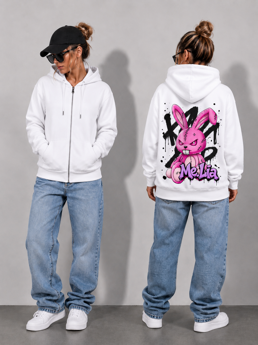 #666P Hoodie Jacke | unisex |UrbanPinkrabbit