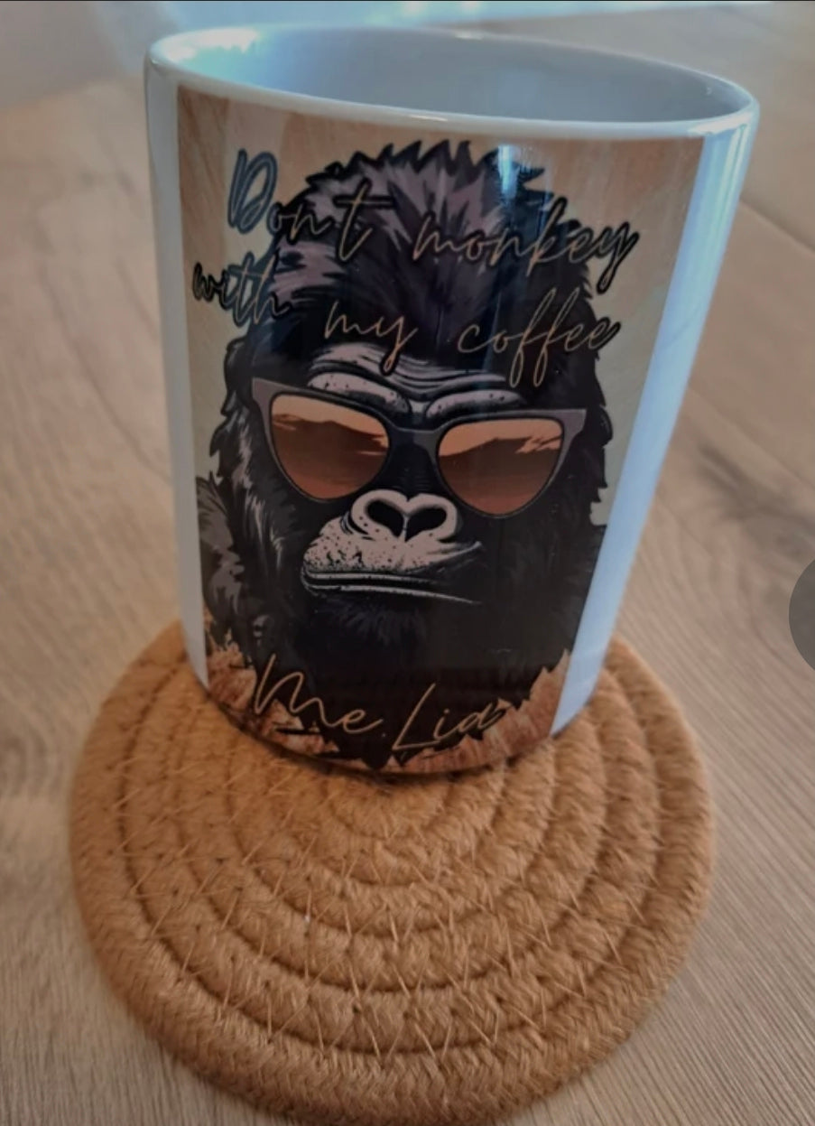 Panoramatasse gold #06 Monkey