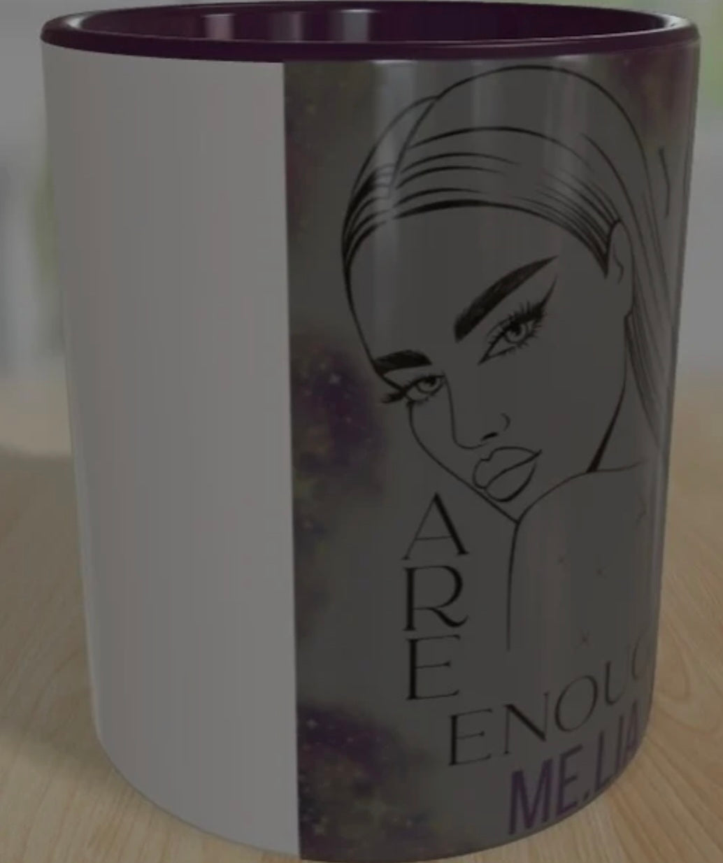 Panoramatasse violett #08 enough