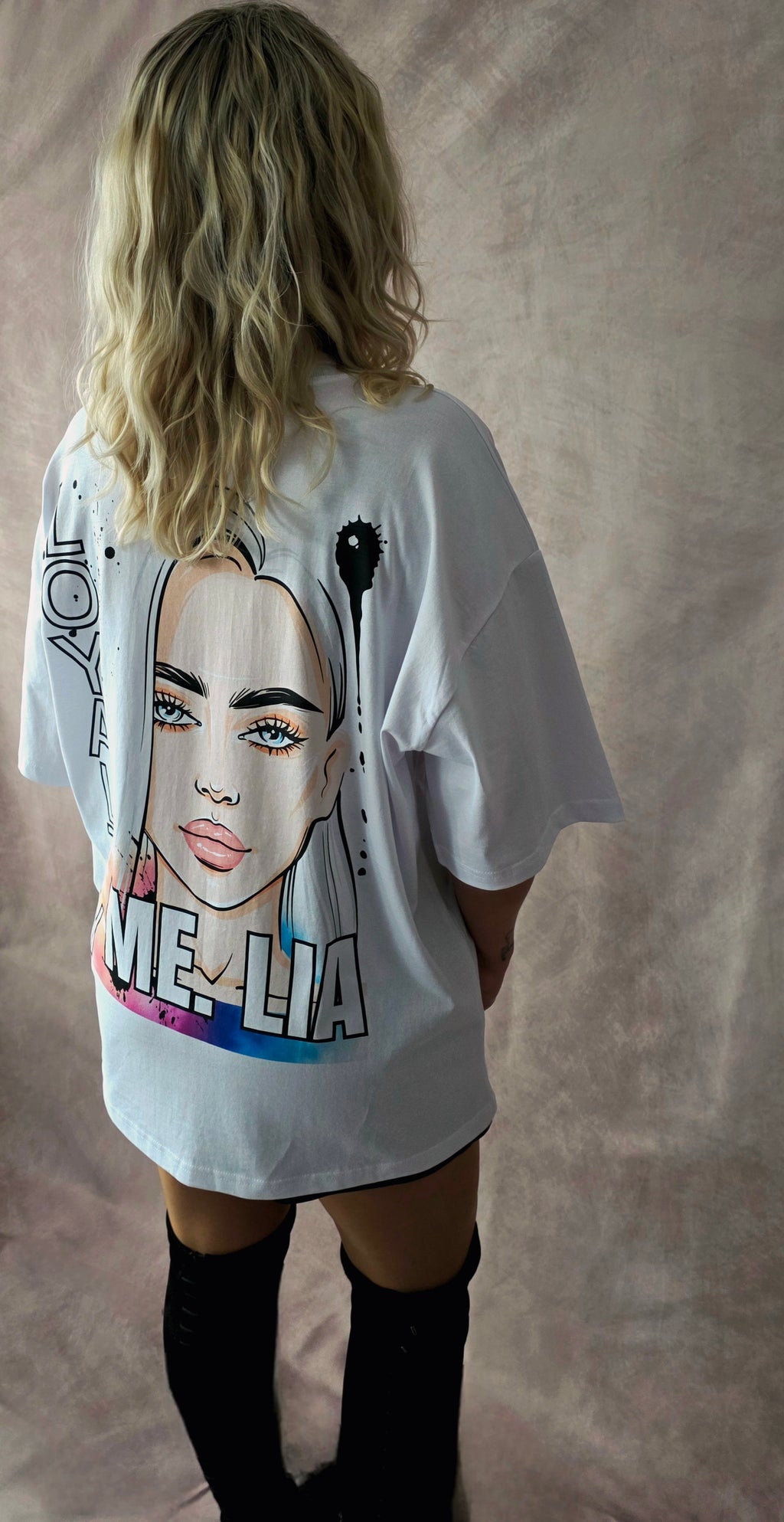 #08 T-Shirt-Kleid Oversize Fit |loyaltyWOMANblack