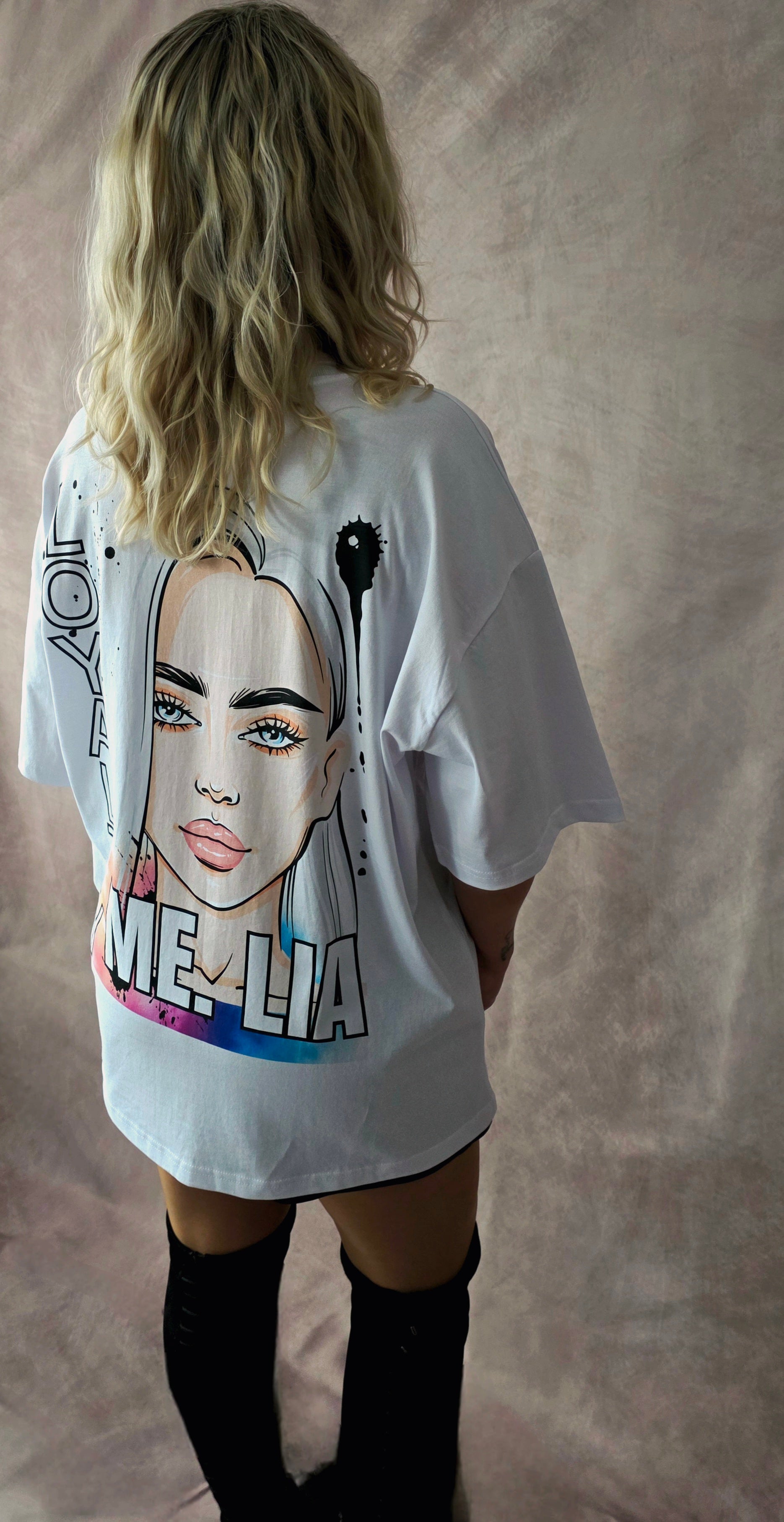 #08 T-Shirt-Kleid Oversize Fit |loyaltyWOMANblack