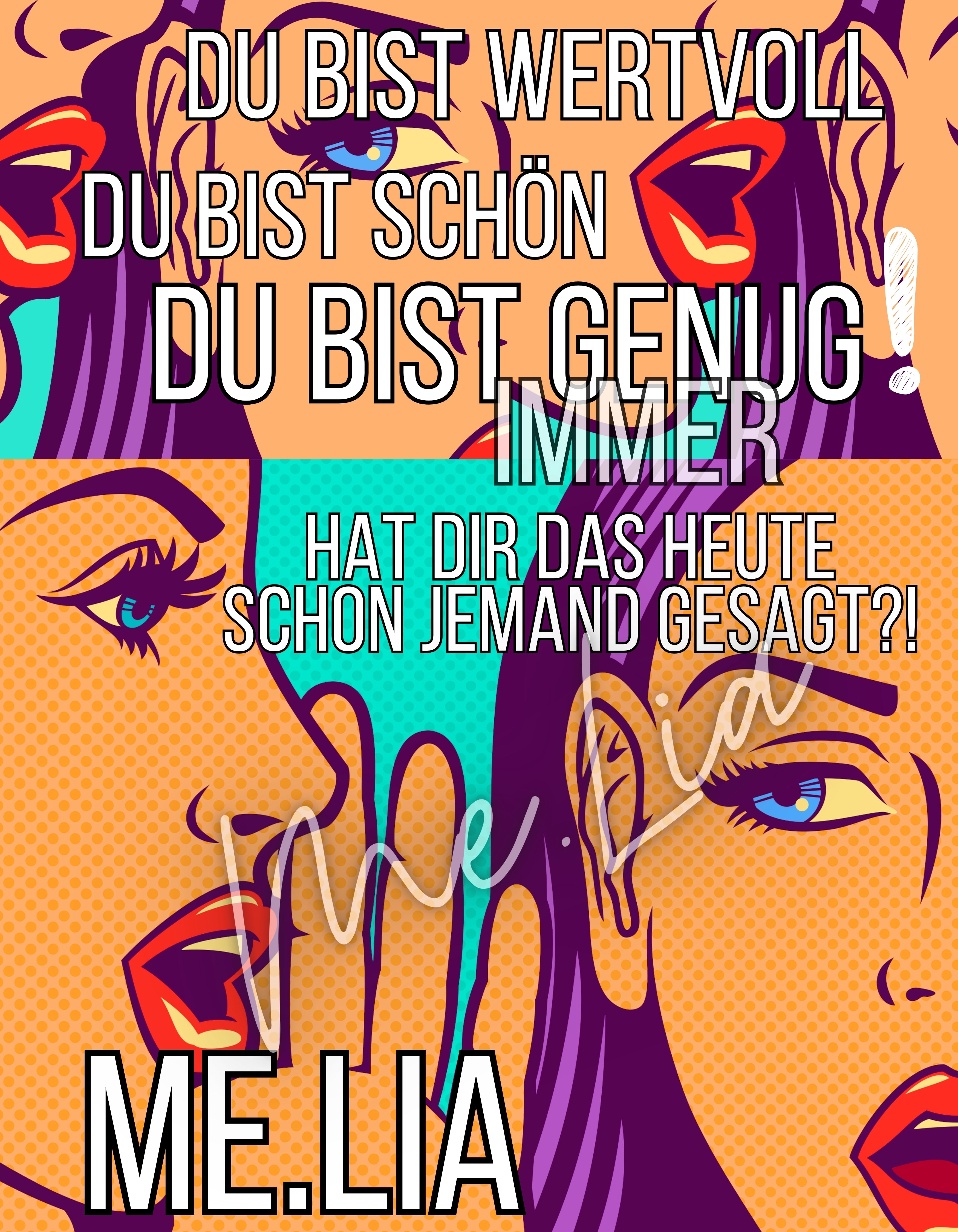 Poster #14 DUBISTGENUG 30x40cm