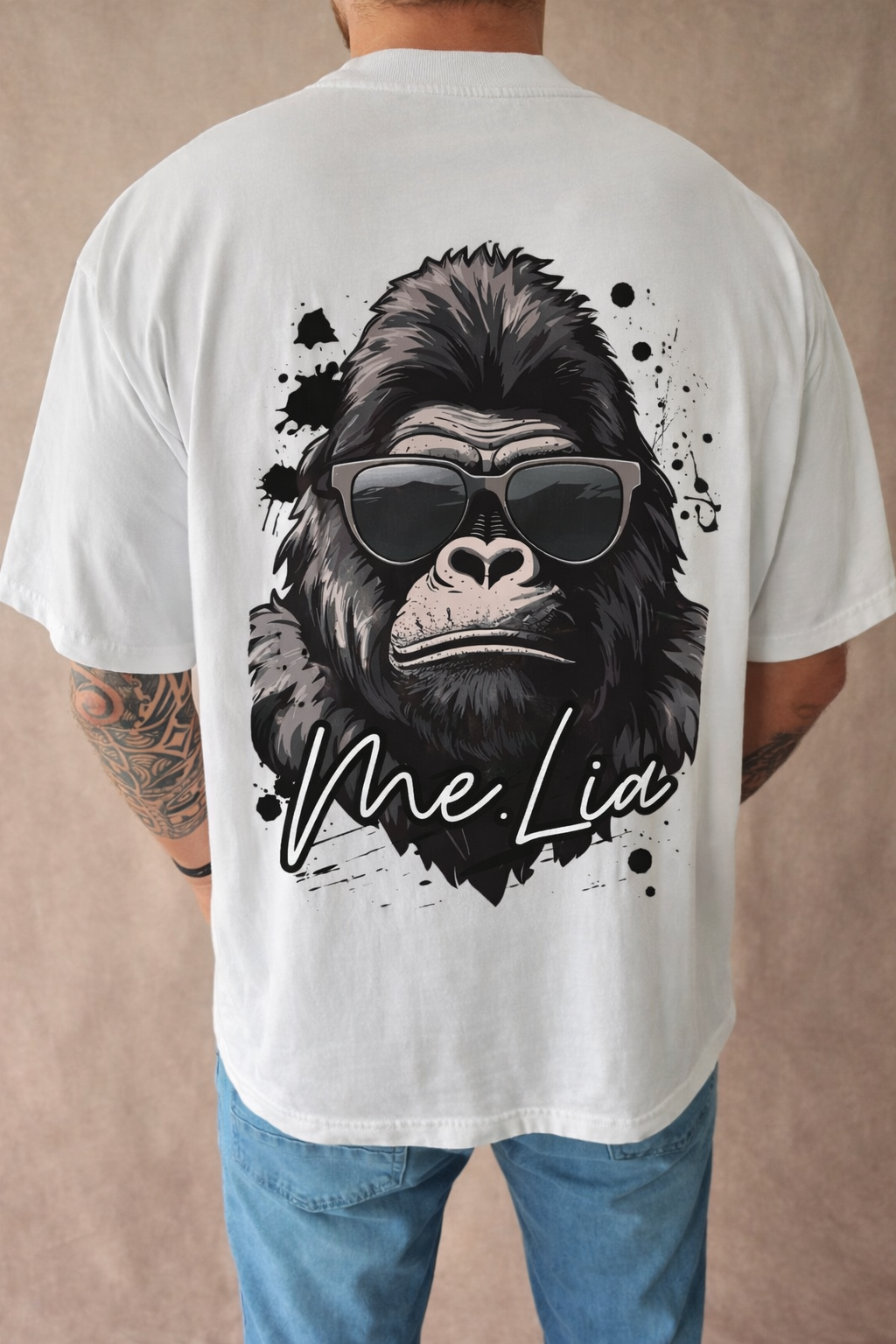 #02 T-Shirt Oversize| Premium-Shirt Männer Fit |monkey
