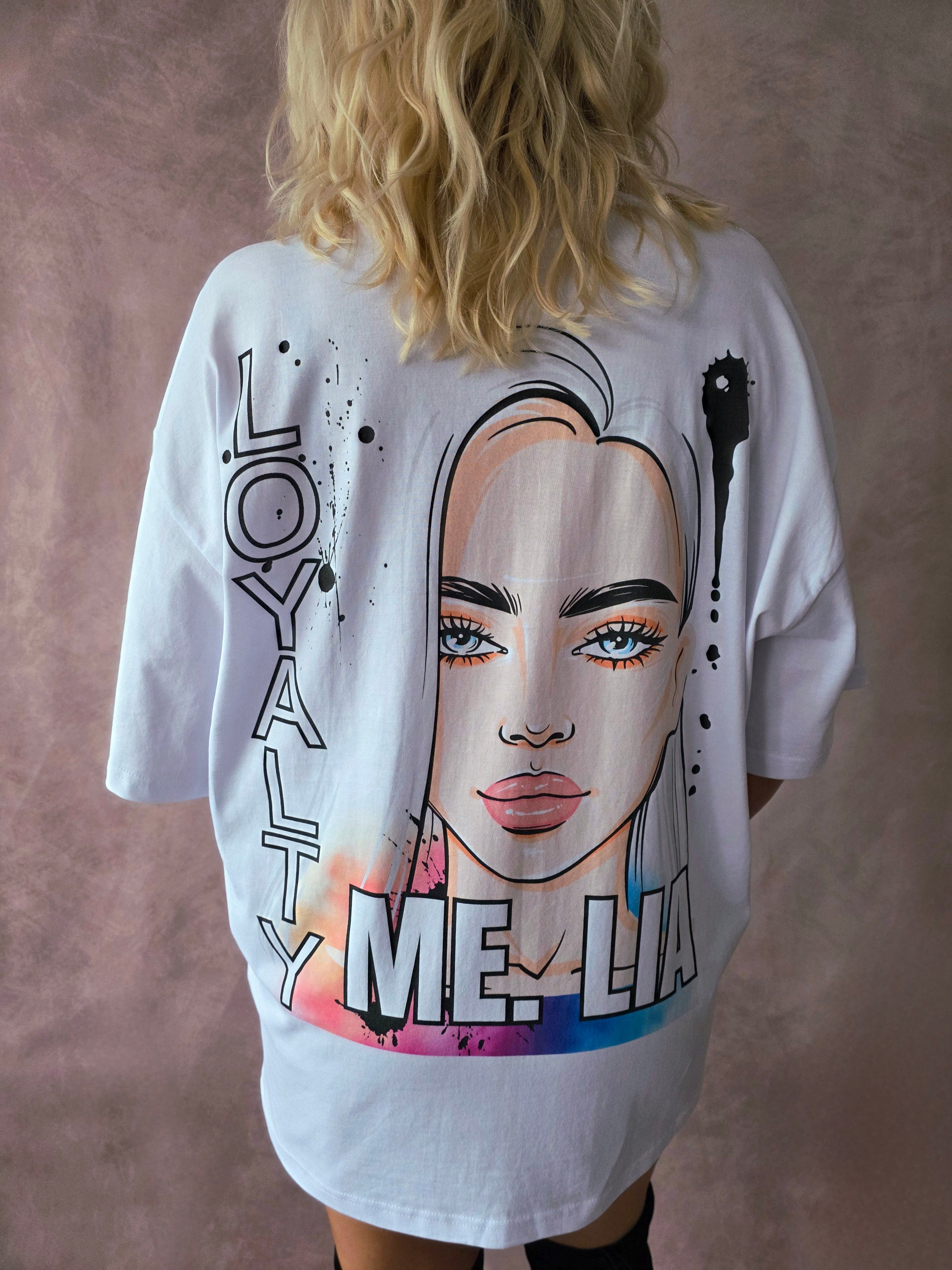 #08 T-Shirt-Kleid Oversize Fit |loyaltyWOMANblack