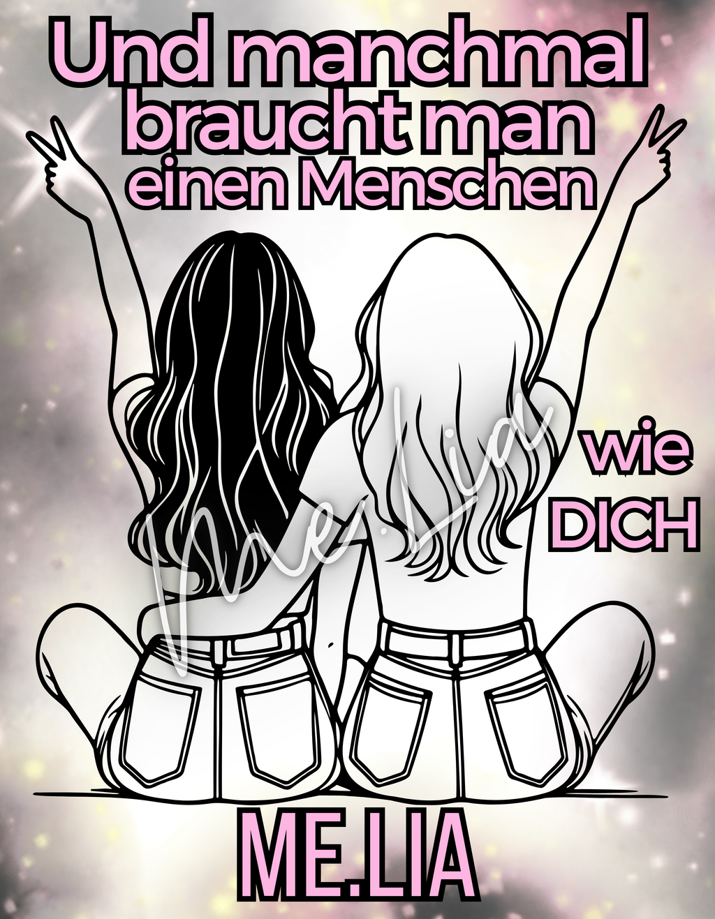 Panormatasse rosa  #13 Lieblingsmensch