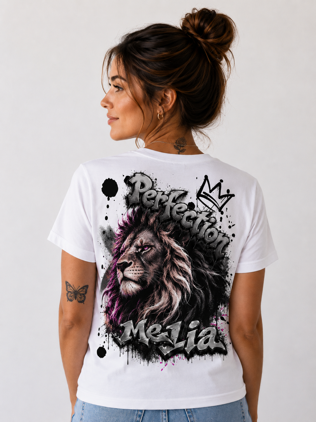 #V114 T-Shirt V-Ausschnitt Woman Relaxed Fit |Perfection