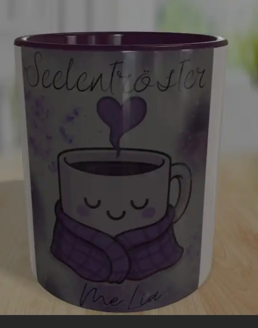 Panormatasse violett #10 Seelentröster