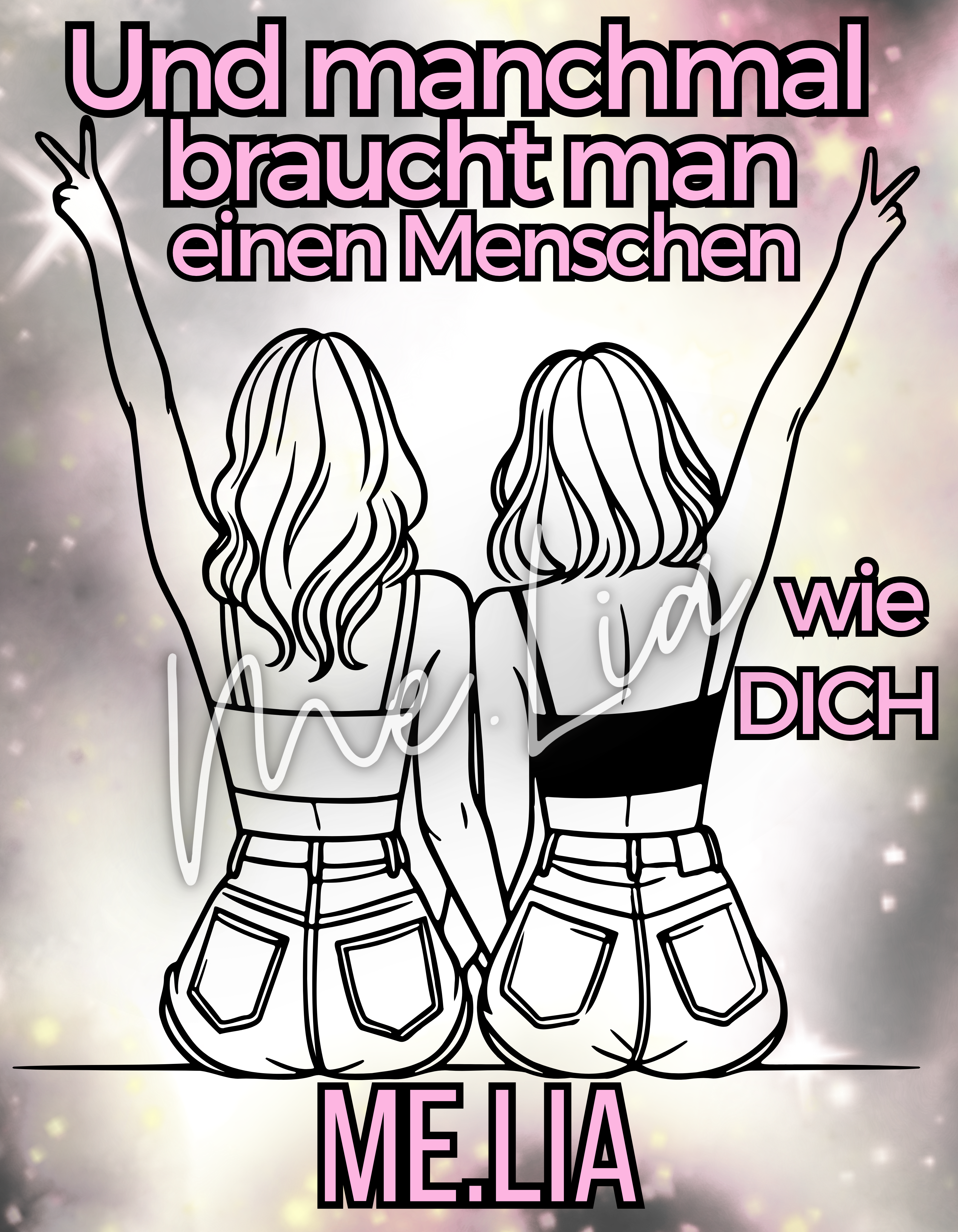 Panormatasse rosa  #13 Lieblingsmensch